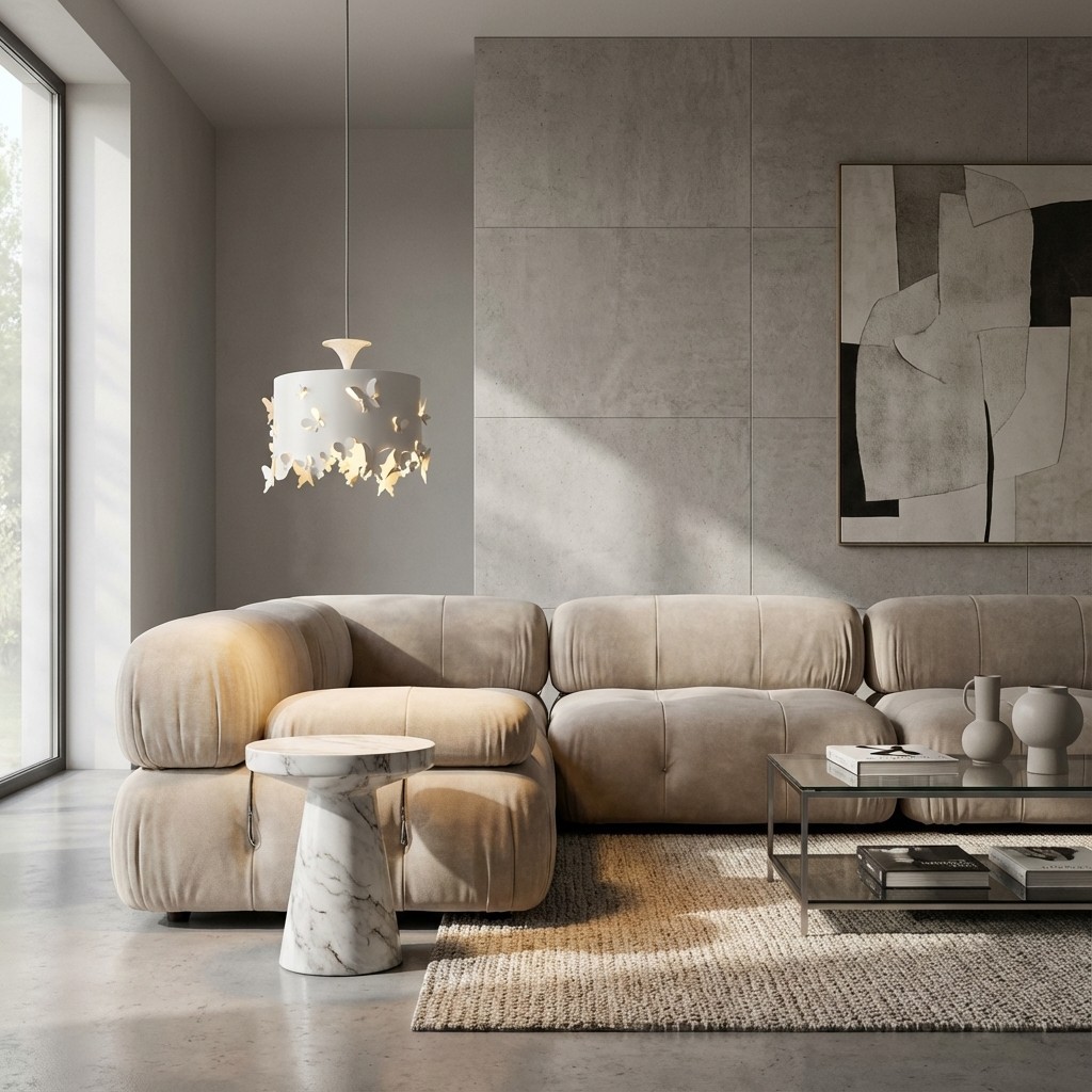 Alaria Design Hanglamp - Artistieke hanglamp met sfeervolle schaduw voor de woonkamer HL2305