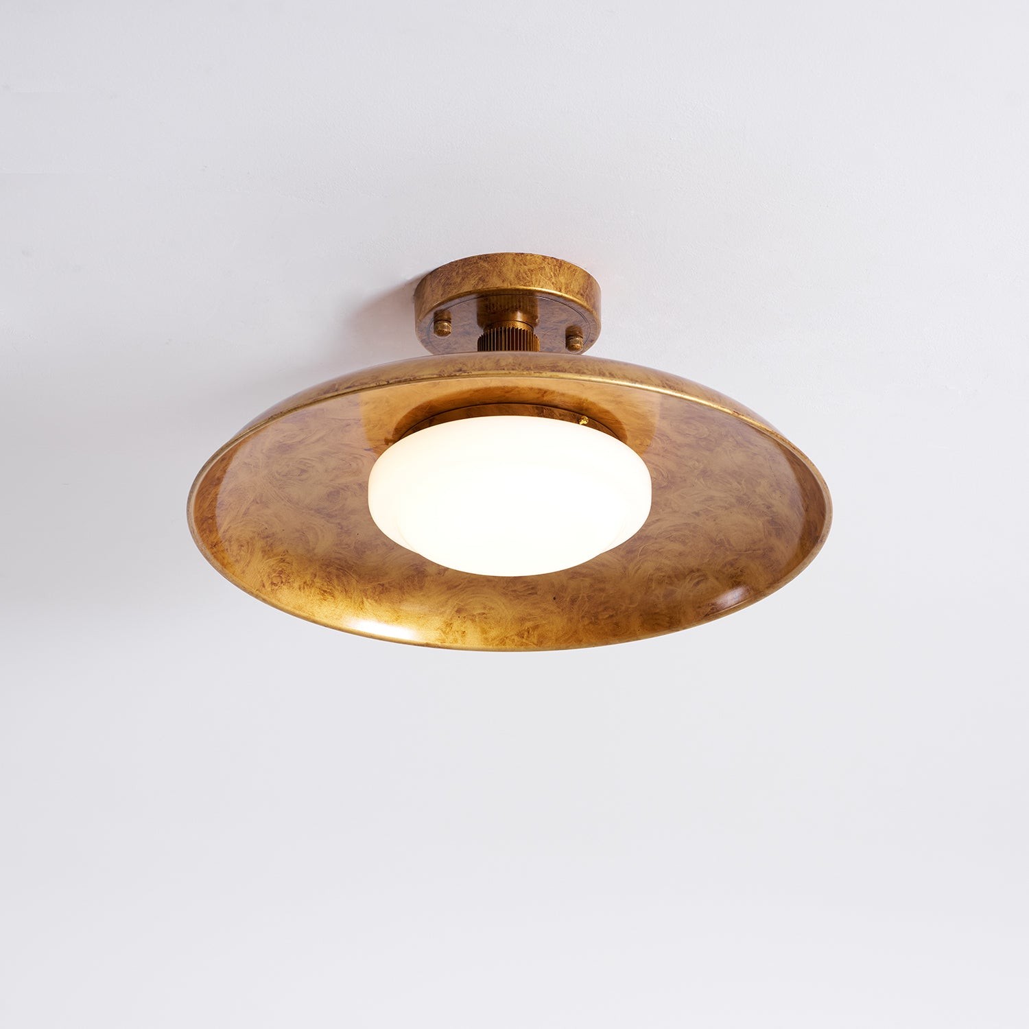 Plafondlamp met plat paneel in potdekselstijl HL3250