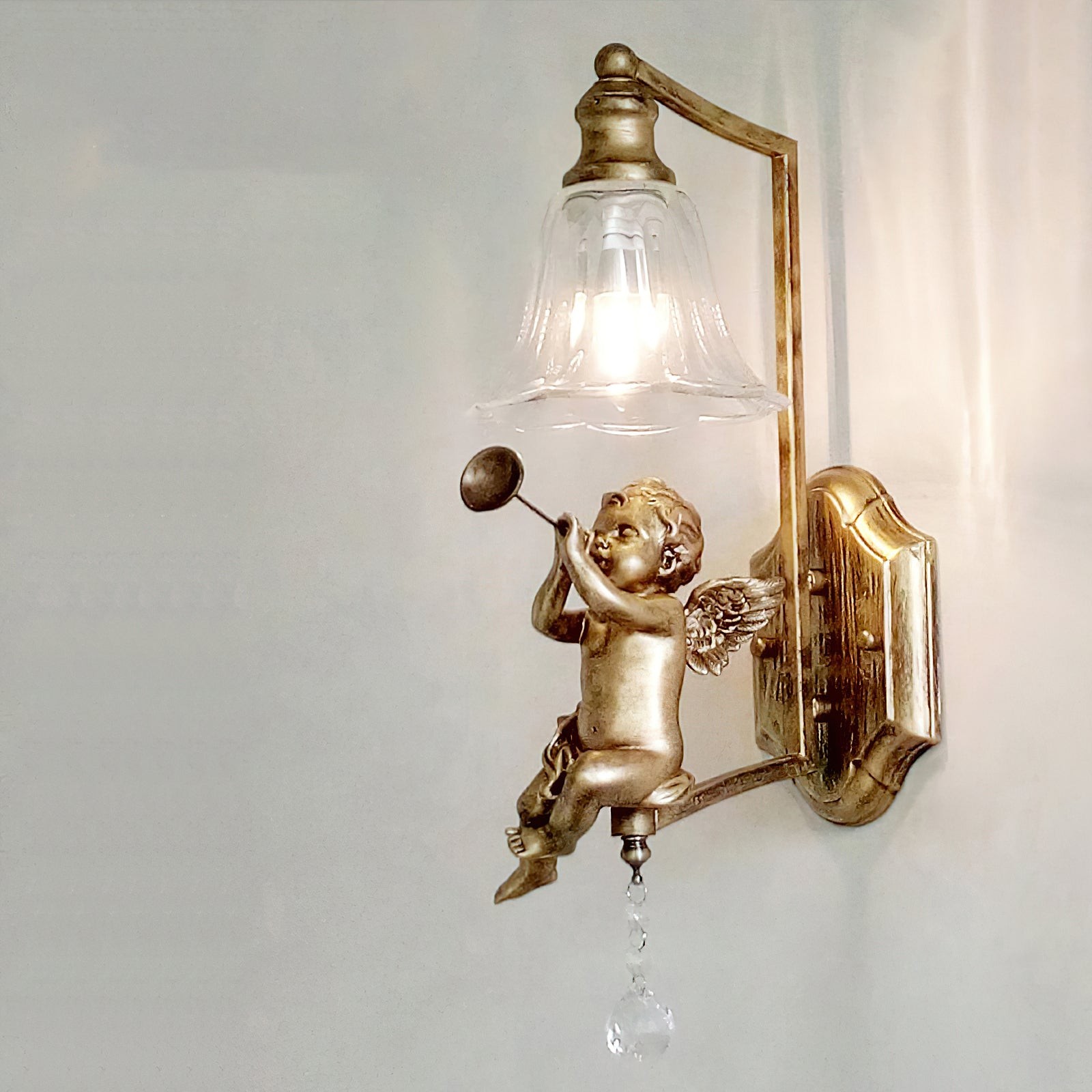 Kunstengel Wandlamp HL1133