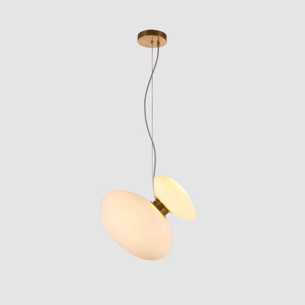 Doorschijnende hanglamp van matglas HL867
