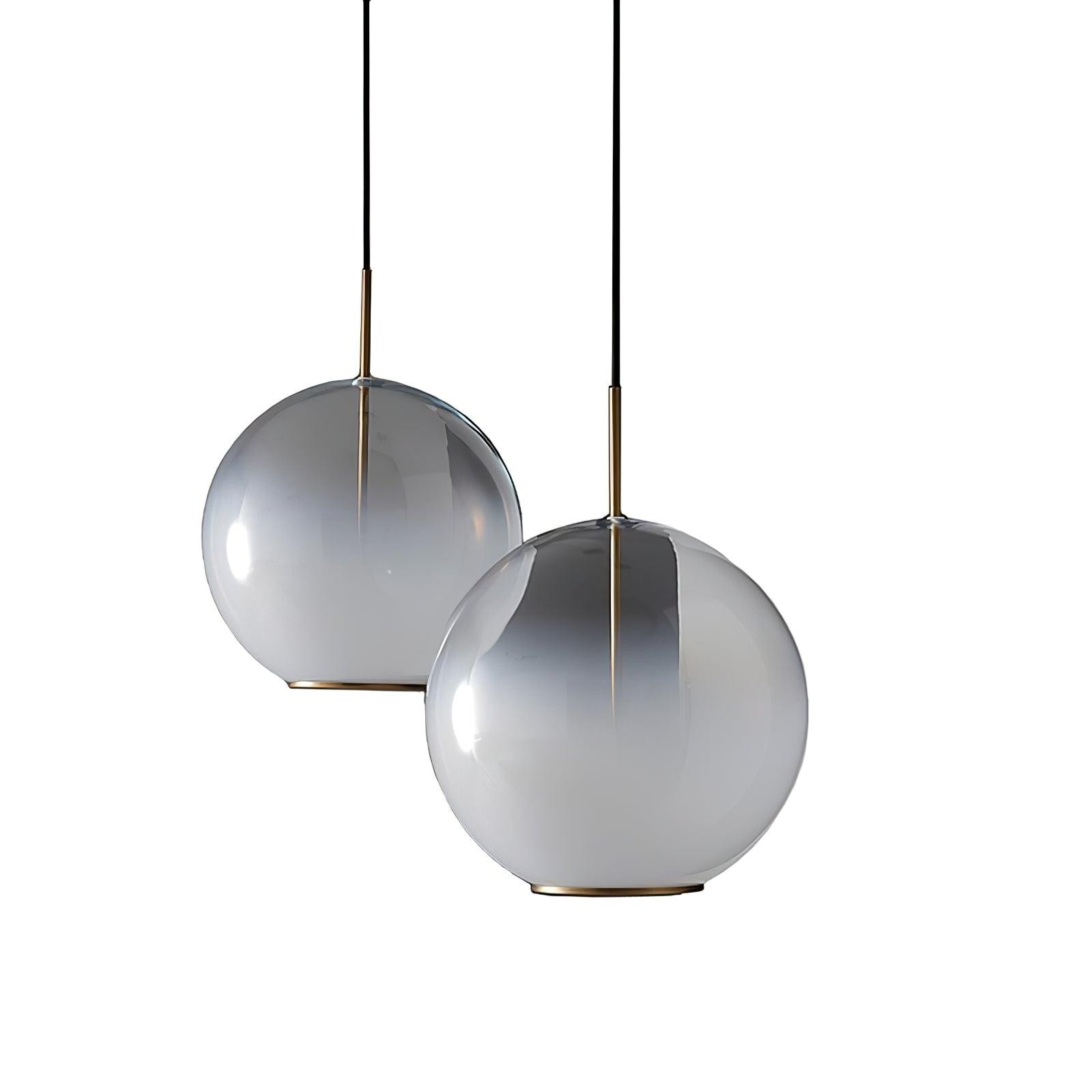 Eenvoudige bolvormige druppelvormige glazen hanglamp HL888