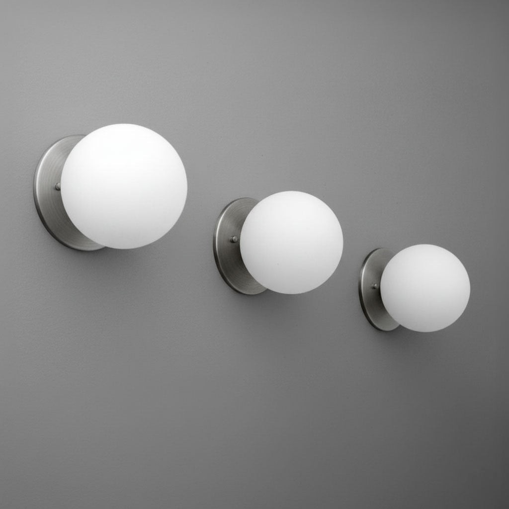 Glorica Glazen Wandlamp van Messing - Klassieke Lamp met Matglas voor een Warme Sfeer HL1758