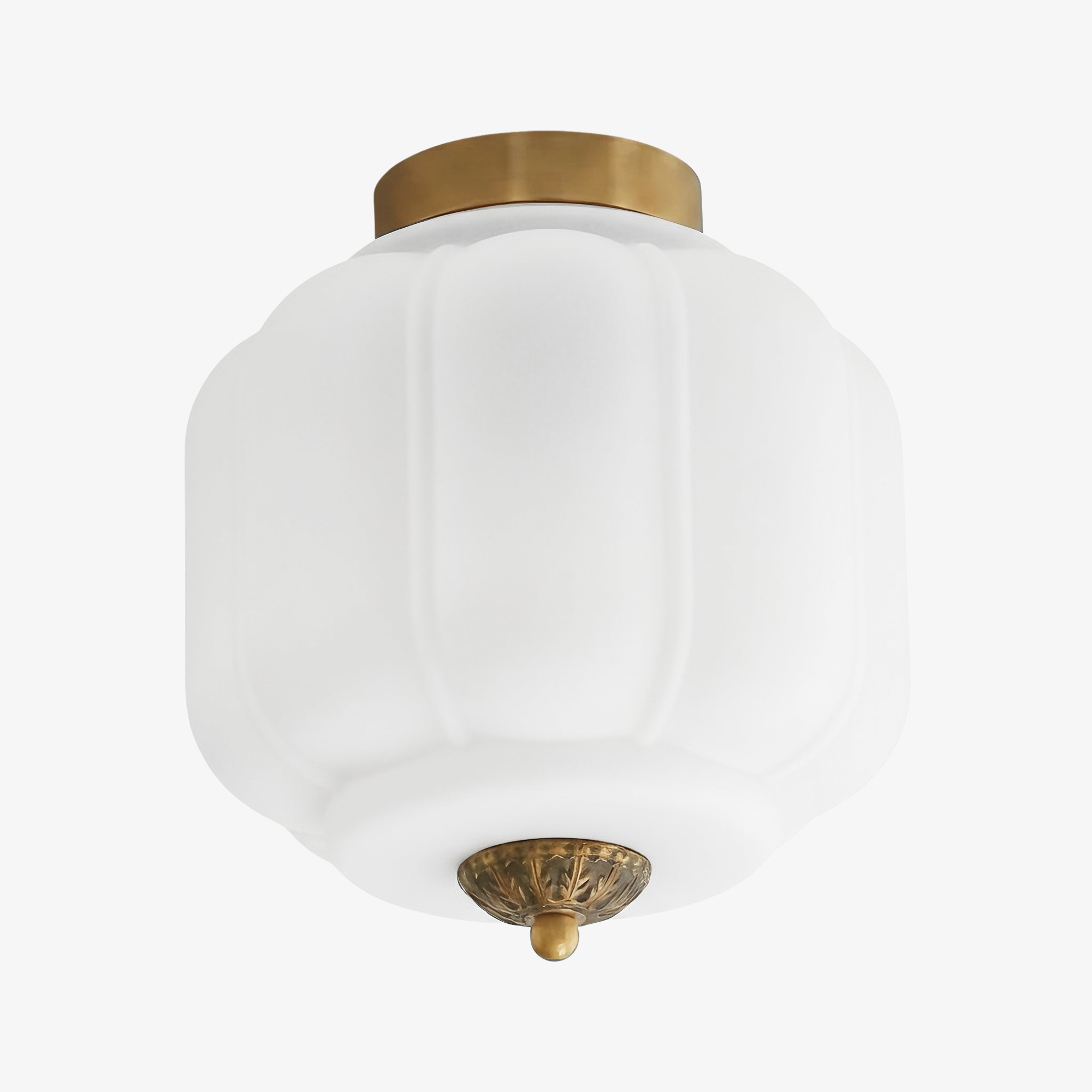 Vintage Eloise melkglas plafondlamp - Vintage Charm Soft Glow HL1650