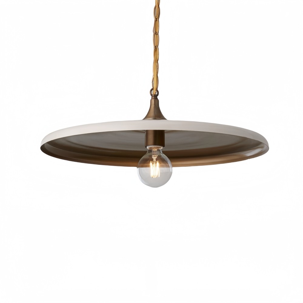 Gouden metalen schijfvormige hanglamp - moderne bolvormige lamp voor de keuken HL1324