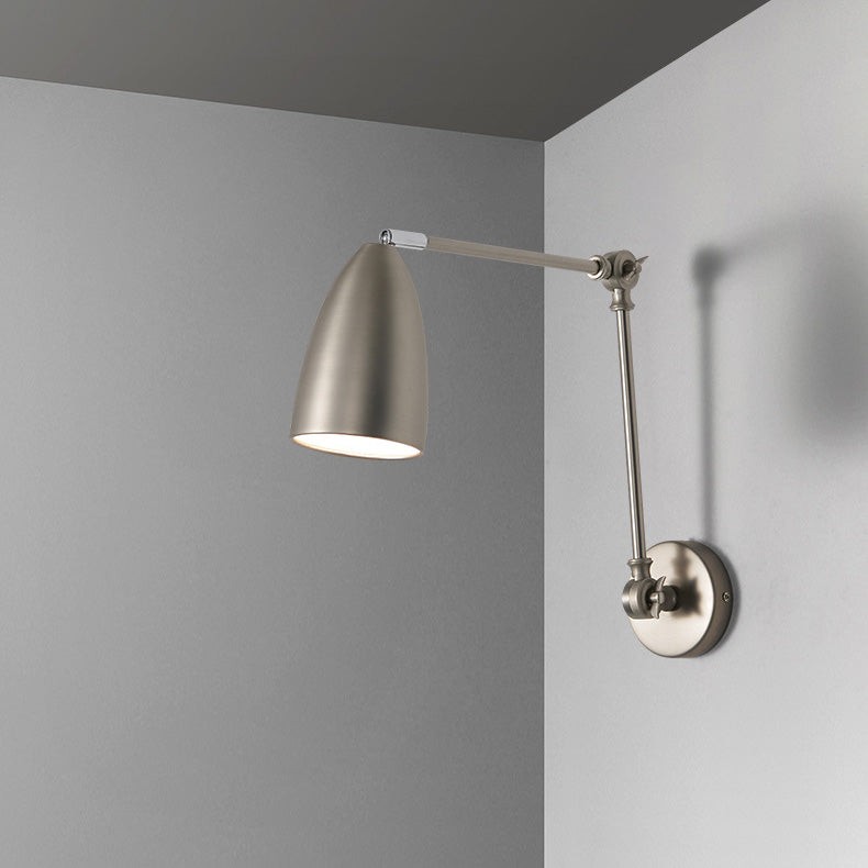 Moderne industriële intrekbare draaibare wandlamp met schommelarm van ijzer HL1108