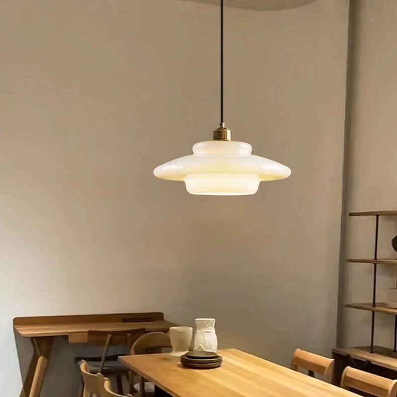 Art Deco Glazen Hanglamp - Elegante Sculpturale Hanglamp Voor Eetkamer en Keuken HL190