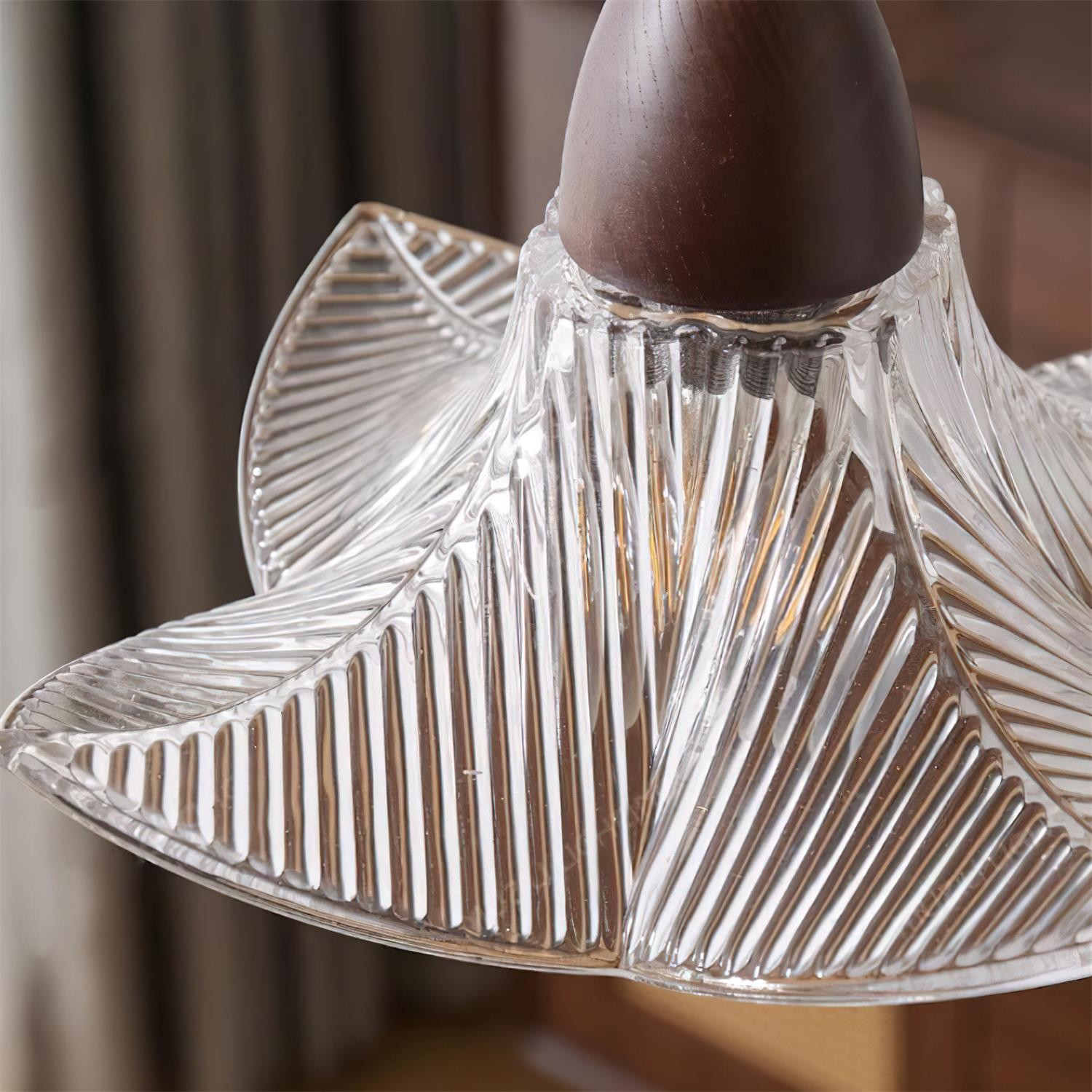 Lila glazen hanglamp HL2598