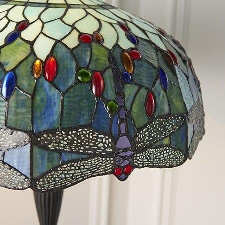 TF Libelle Motief Vloerlamp - Vintage Glas-in-lood voor Woonkamers HL2130