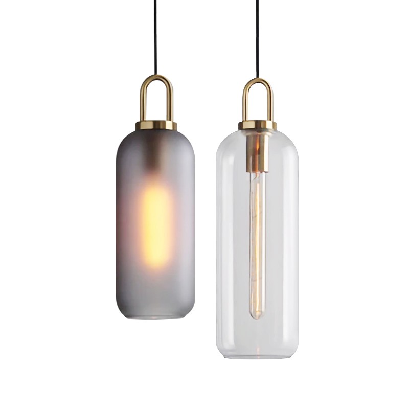 Moderne helder glas bollen fles Shade keuken hanger licht HL40