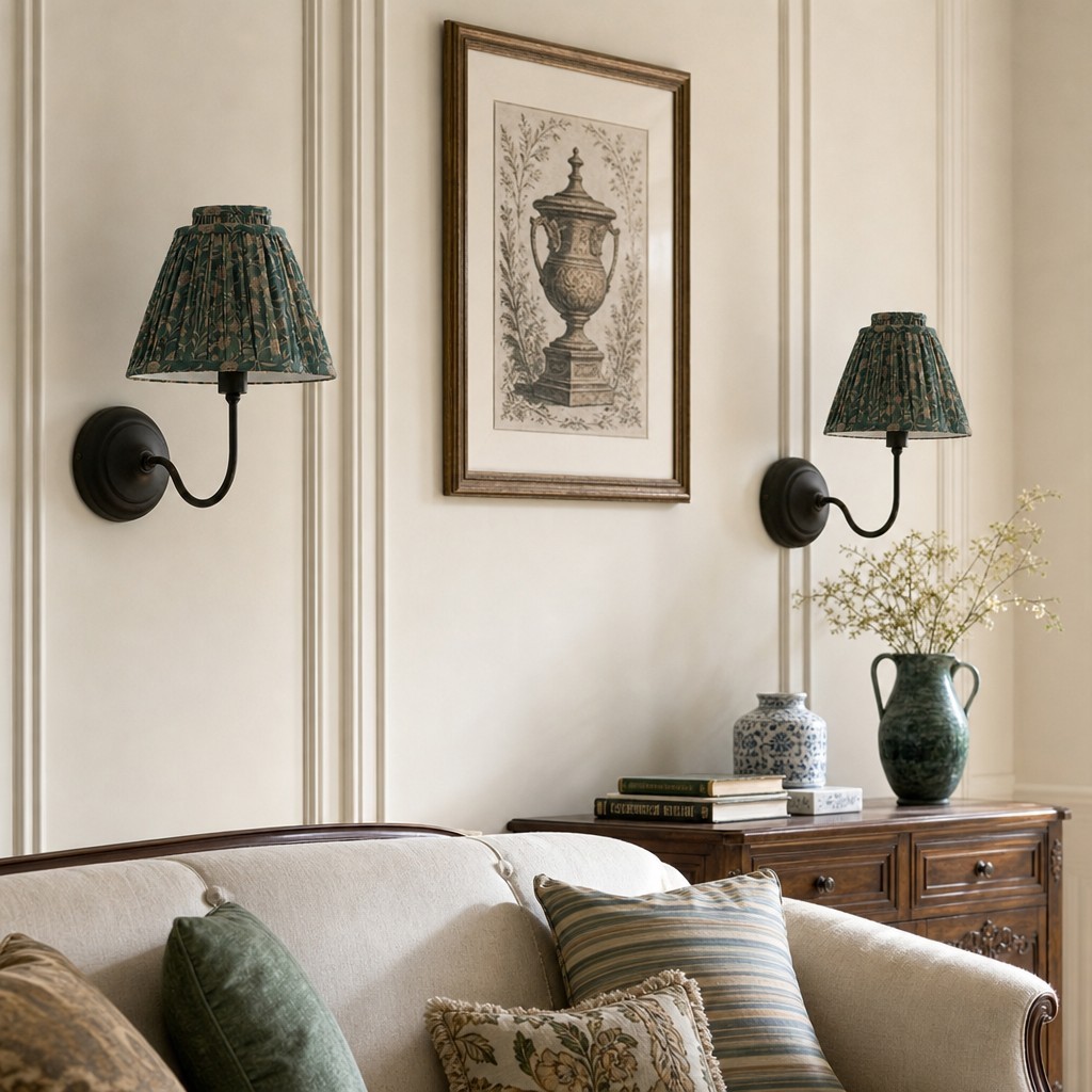 Solmire Moderne Wandlamp - Op maat gemaakte metalen wandlamp van stof voor slaapkamer en hal HL3545