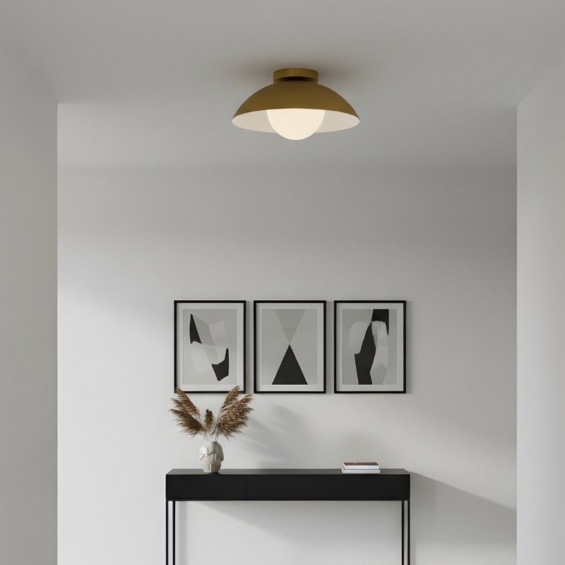 Orblia Minimalistische Plafondlamp - Moderne Esthetiek voor Huisinterieurs HL2445