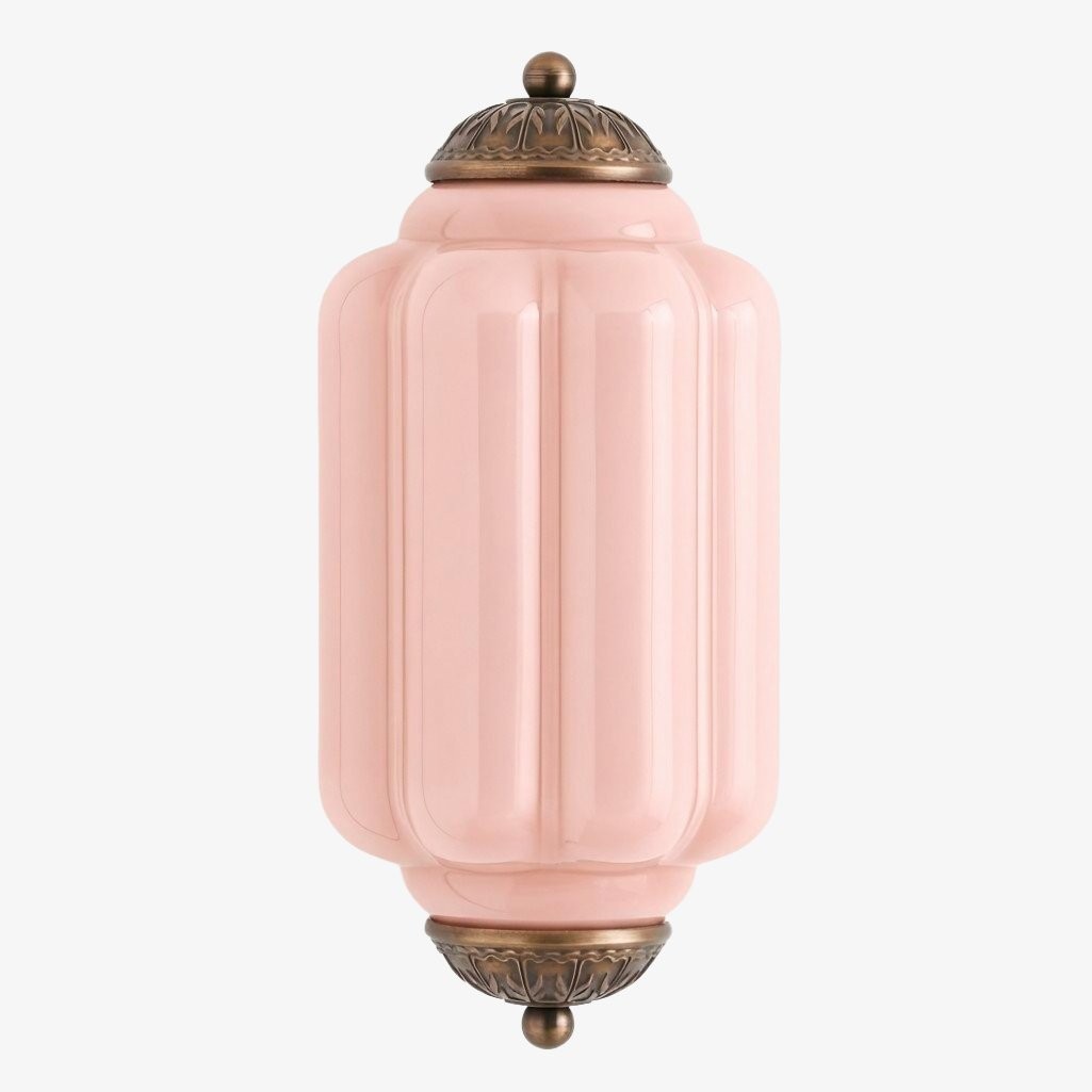 Eloise Messing Wandlamp – Elegante Melkglas Vintage Verlichting HL1652