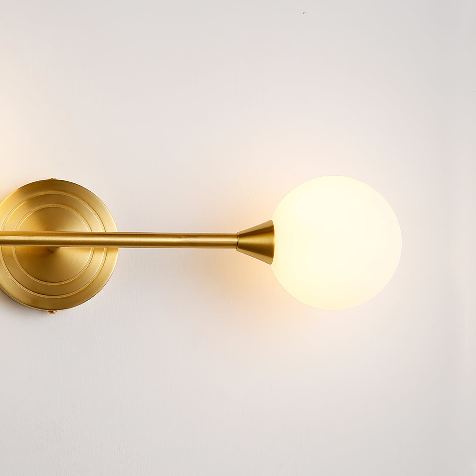 Holten messing wandlamp met arm HL2962