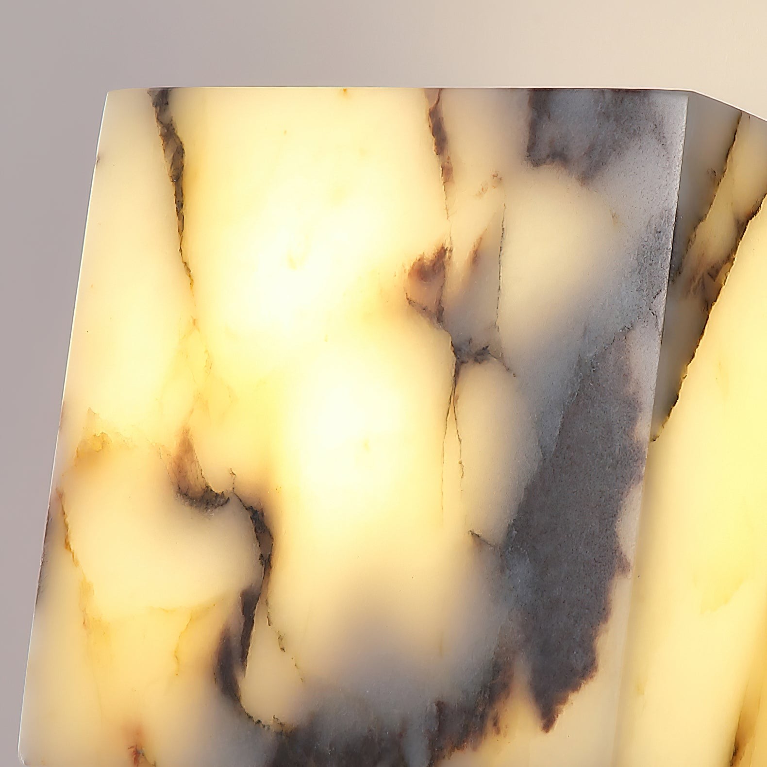 Vierkante marmeren wandlamp HL3178