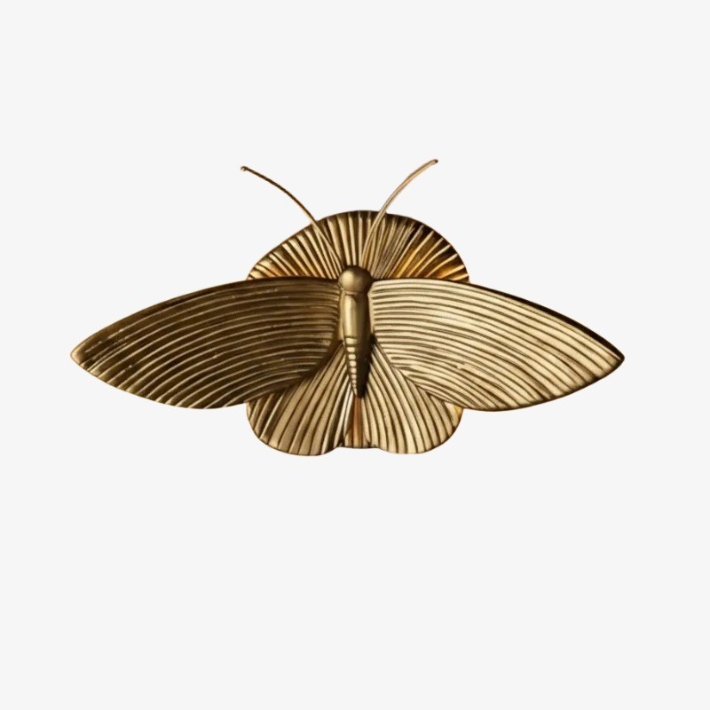 Mothriel wandlamp in de vorm van een mot - Sculpturaal design decoratieve wandlamp voor de slaapkamer HL2467