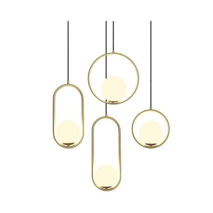 Halozen Geometrische Hanglamp Glas