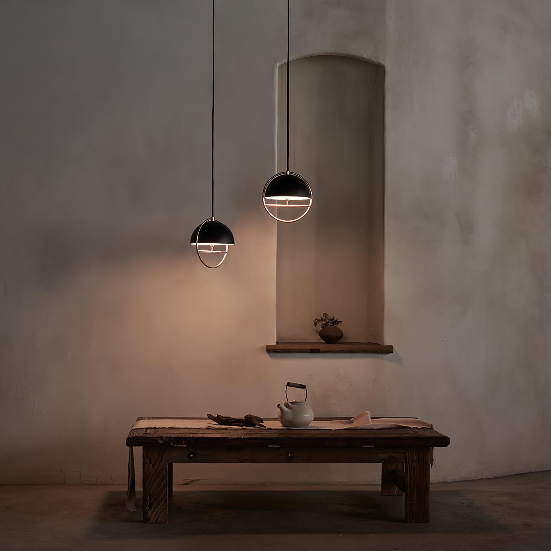 Nordic Halfronde Ring Metalen Hanglamp HL550