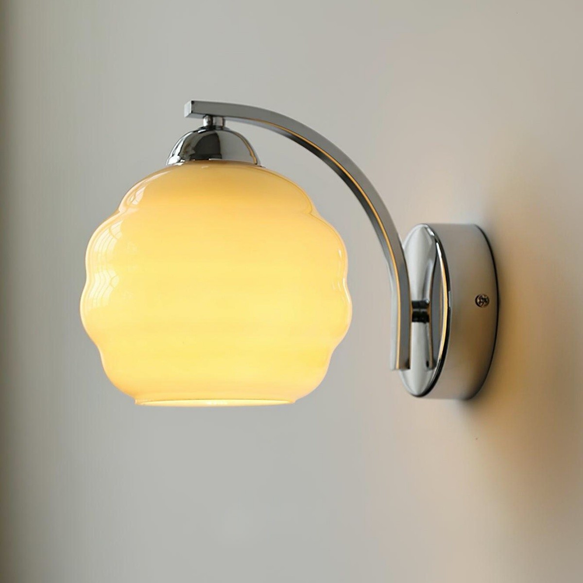 Vintage Glazen Bauhaus Art Deco Wandlamp HL282