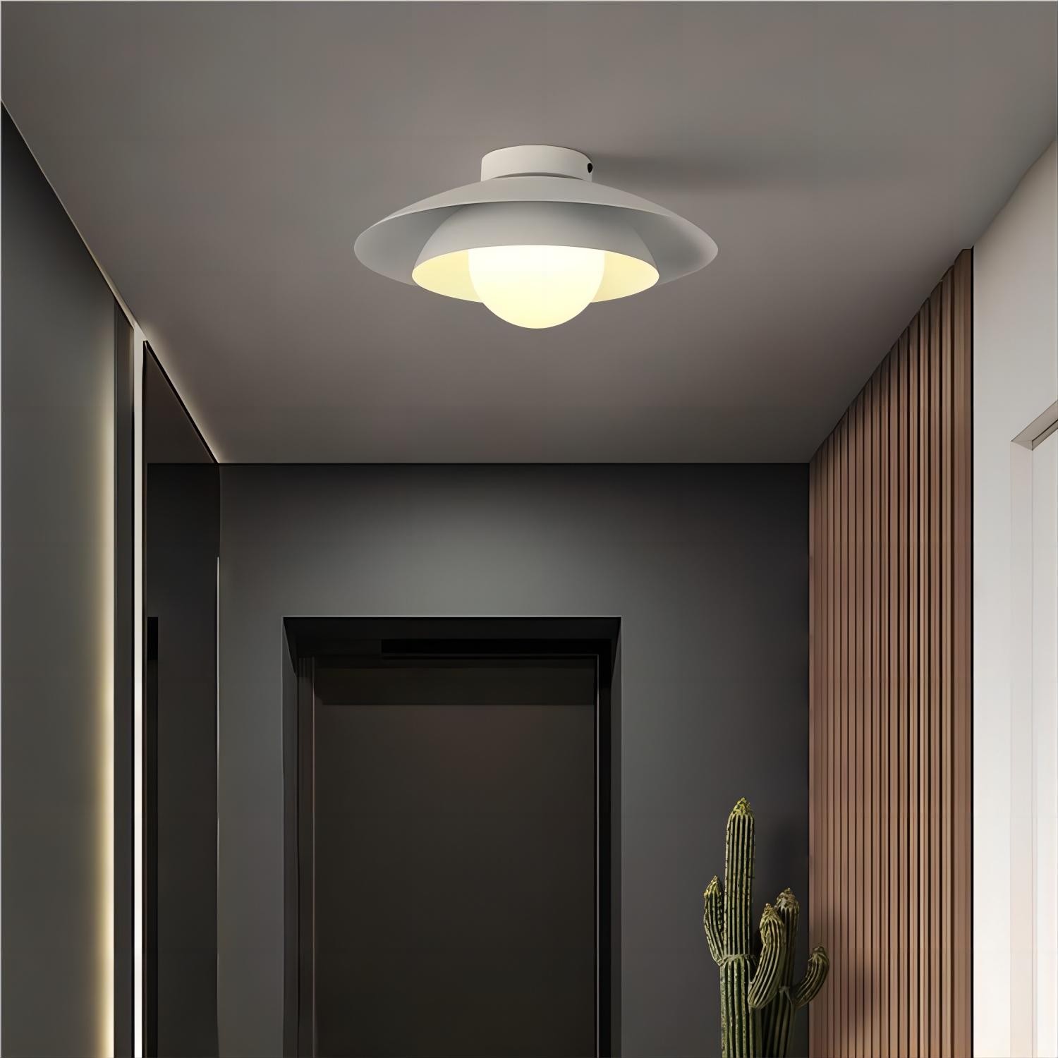 Meerlagige witte vliegende schijf plafondlamp HL121