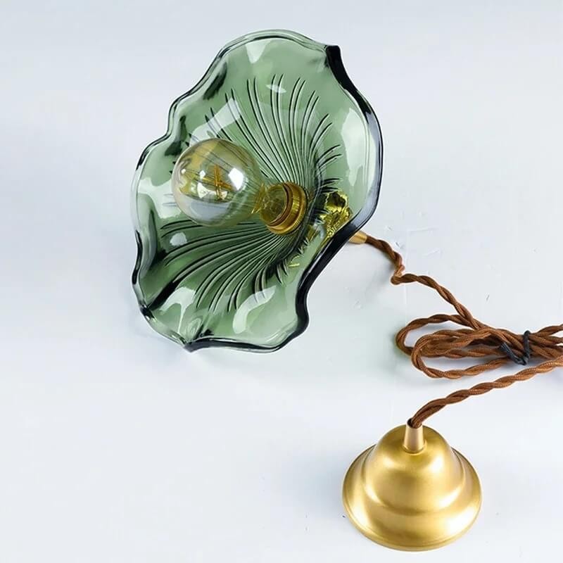Vintage Hibiscus Bloem Glazen Hanglamp HL278