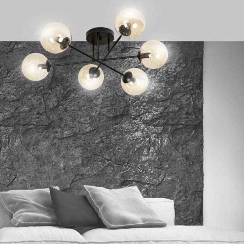 Brendi 6B Glazen Bol Plafondlamp