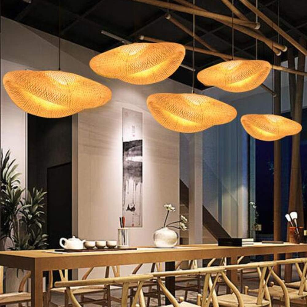 Rustieke bamboe rotan hanglamp voor woonkamer HL10
