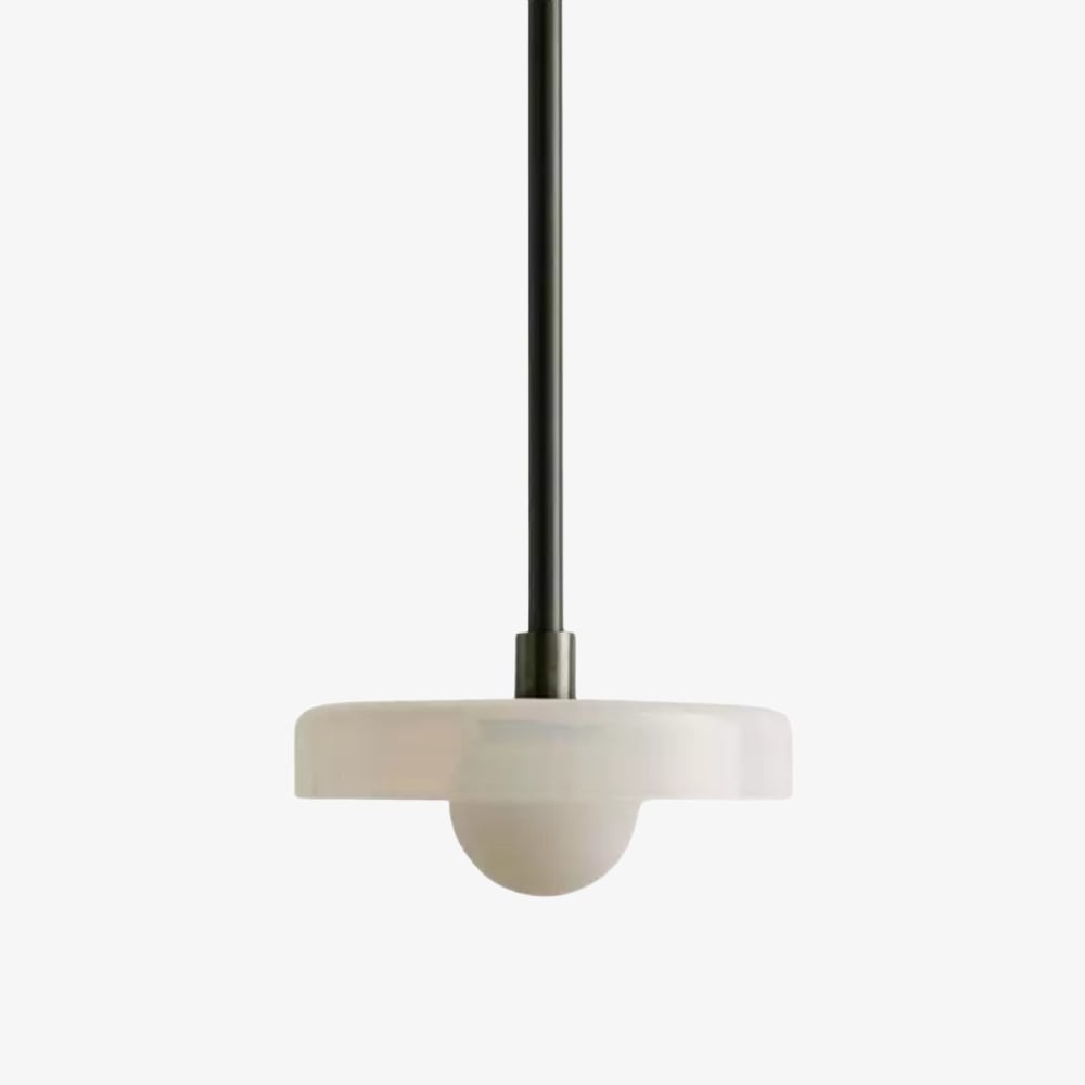 Kalo moderne hanglamp - Slanke metalen staaf en bolvormig glazen ontwerp HL2260