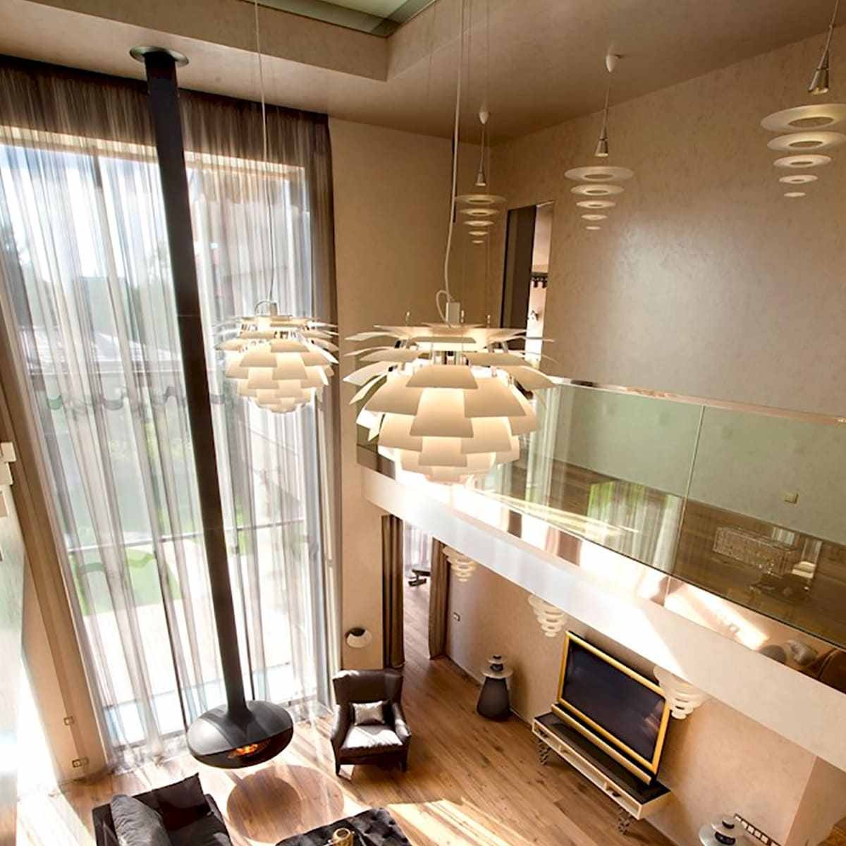 Deense Artichoke stijl glazen hanglamp