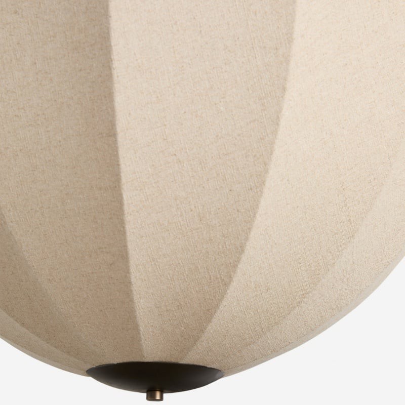 Lumarys hanglamp / plafondlamp - Botanisch geïnspireerde linnen kap voor eetkamer of woonkamer HL1879