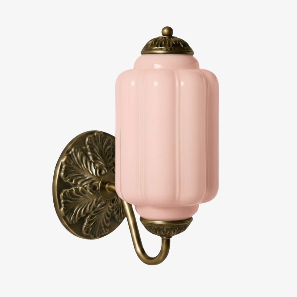 Eloise Messing Wandlamp – Elegante Melkglas Vintage Verlichting HL1652
