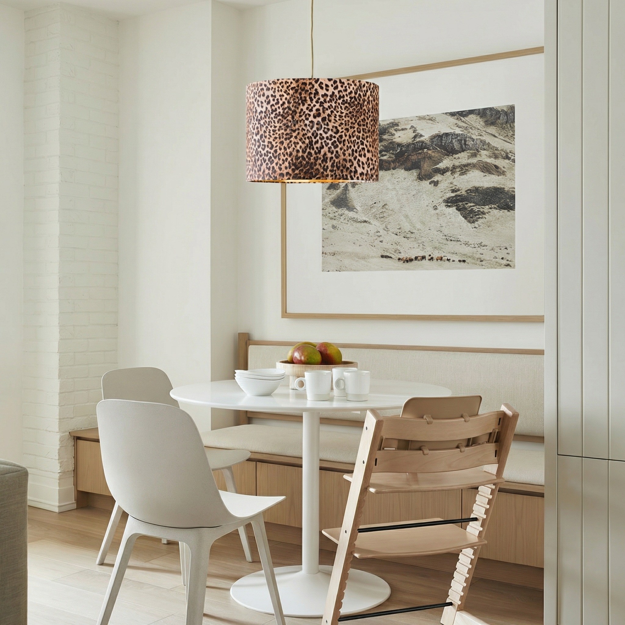 Wildlux Statement Trommellampenkap met Luipaardprint - Decoratieve Stoffen Lampenkap voor Interieur HL2463