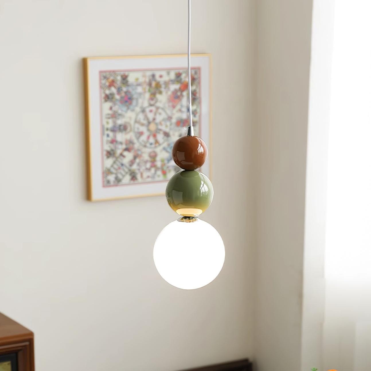 Nordic Cream Moderne Eenvoudige Dot Hanglamp HL460