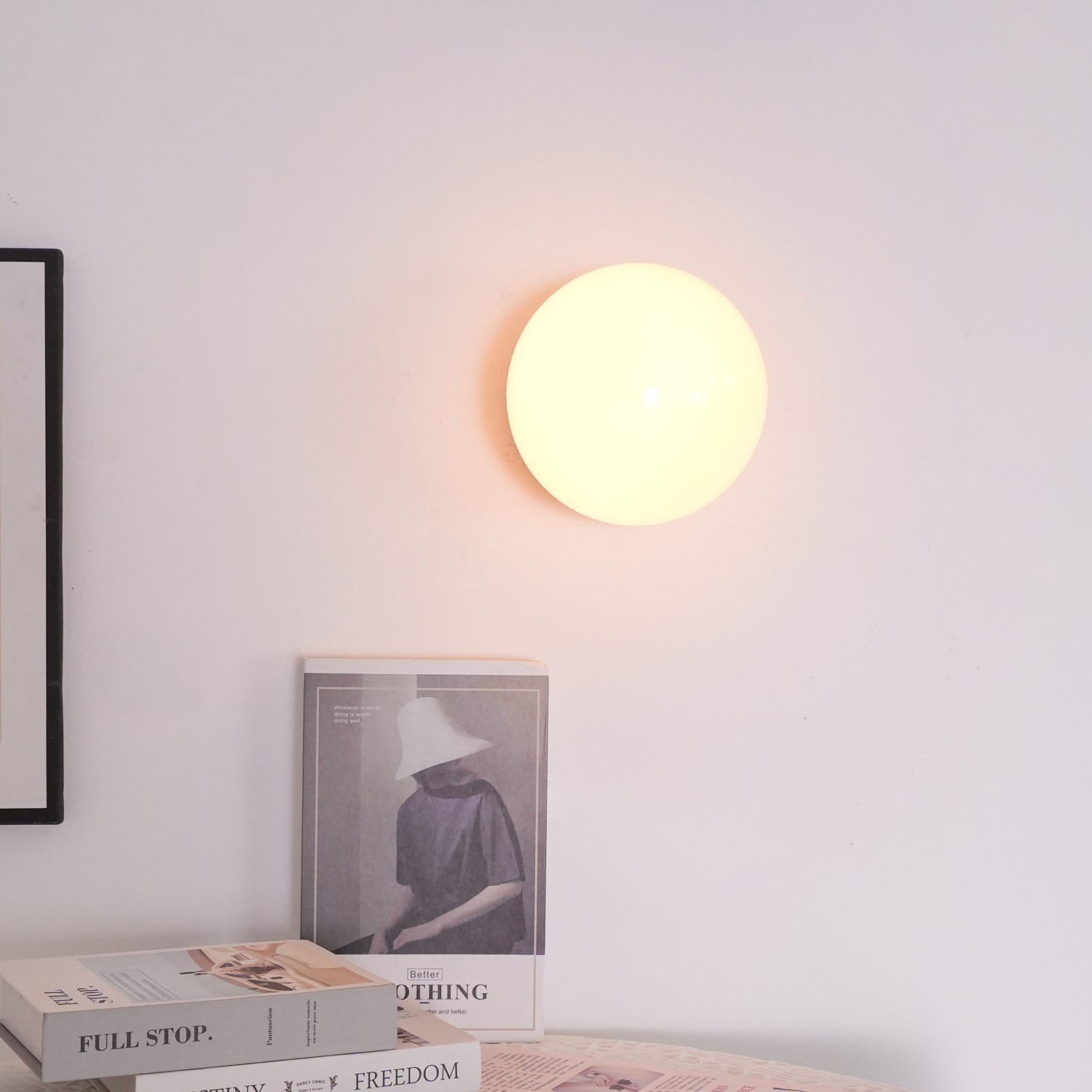 Middeleeuwse Bauhaus Glazen Bal Wandlamp HL290