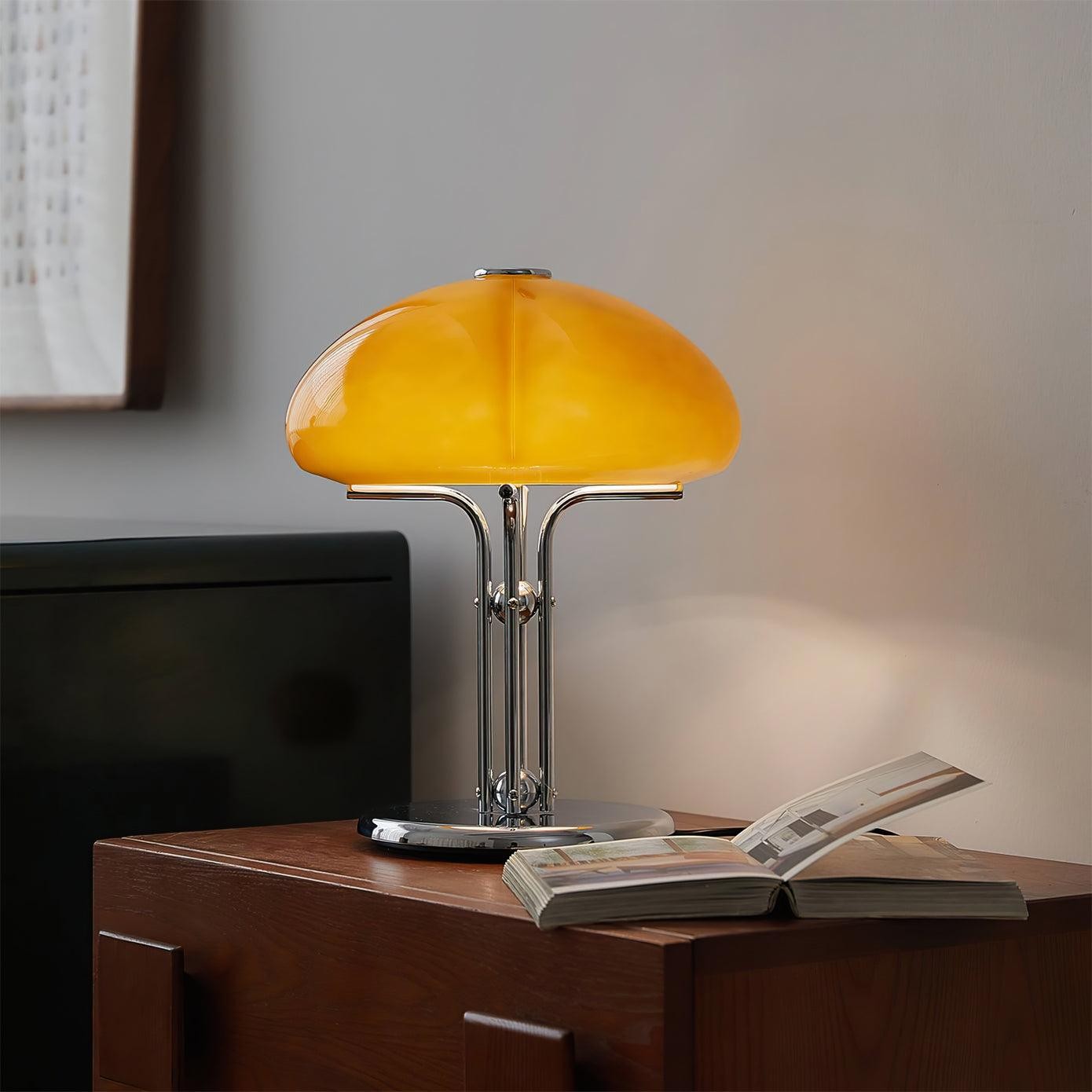 Moderne creatieve vintage paddestoel Bauhaus glazen tafellamp HL848