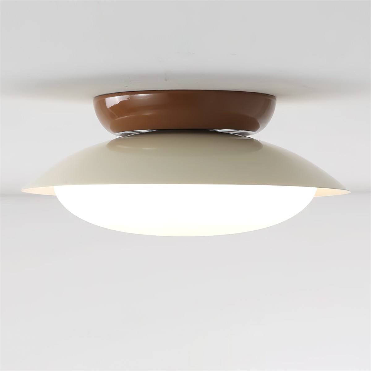 Crèmekleurige moderne plafondlamp HL632