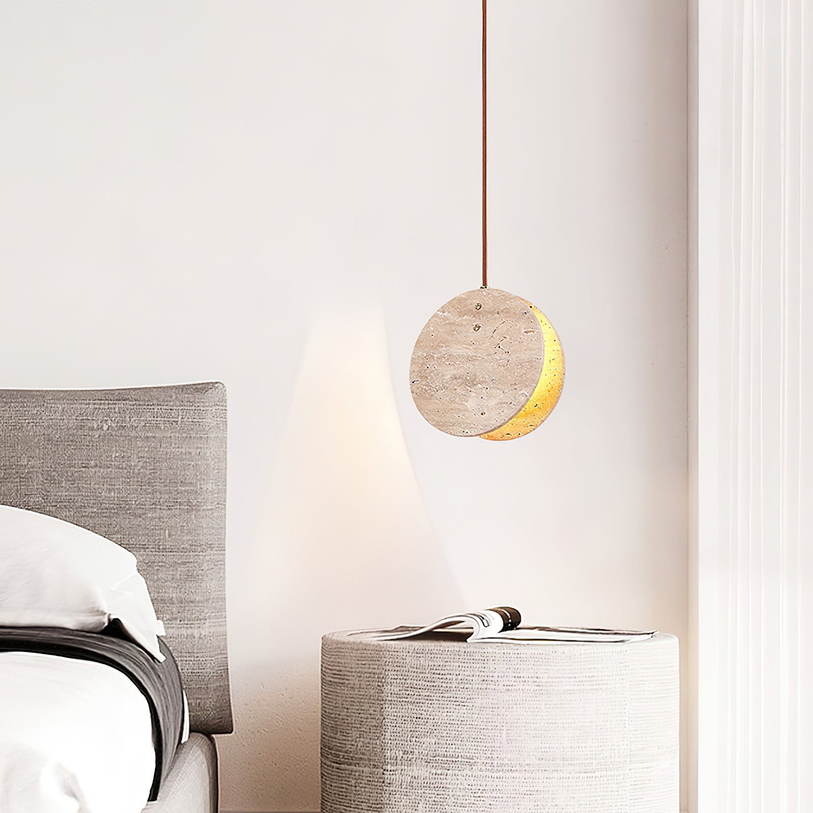 Hanglamp met stenen textuur HL942