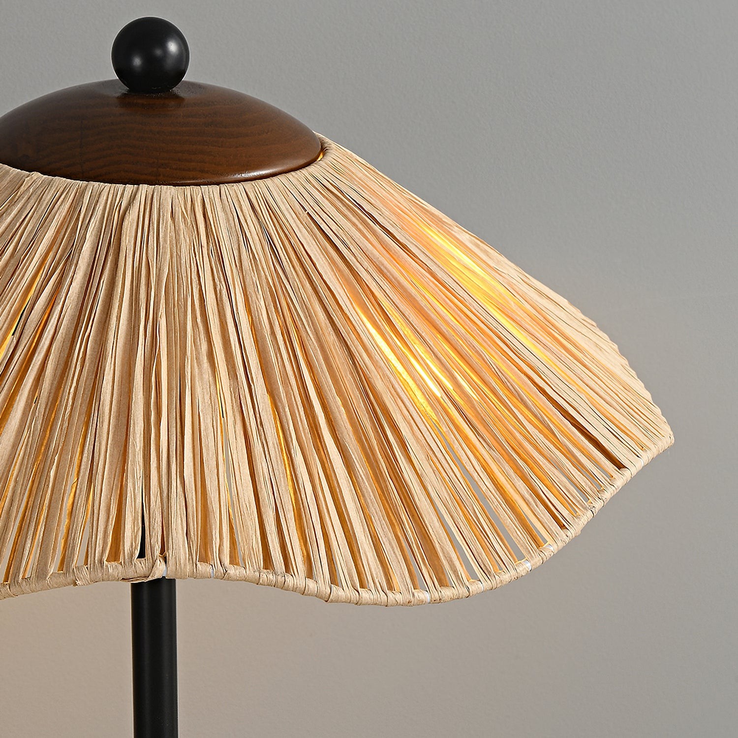 Retro strohoed vloerlamp HL1184