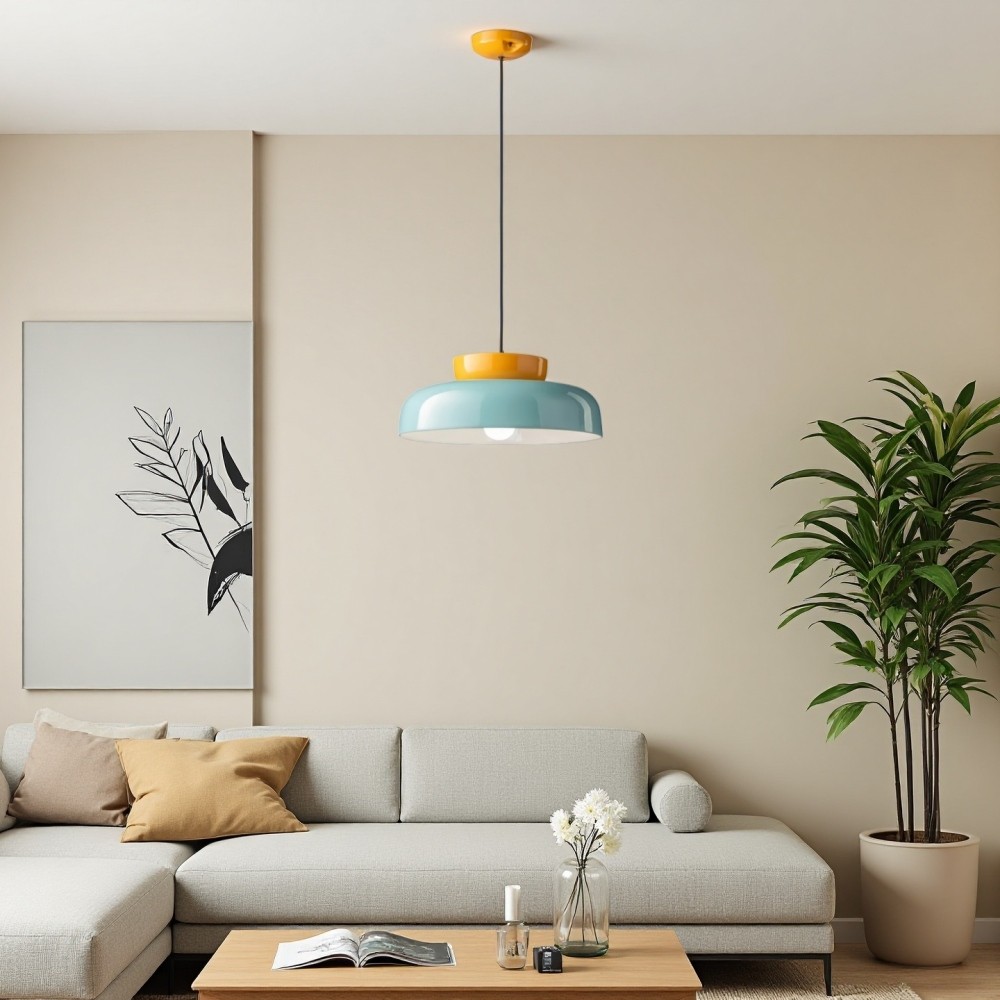 Macri Bauhaus hanglamp - middeleeuwse schijflamp voor keuken HL1327