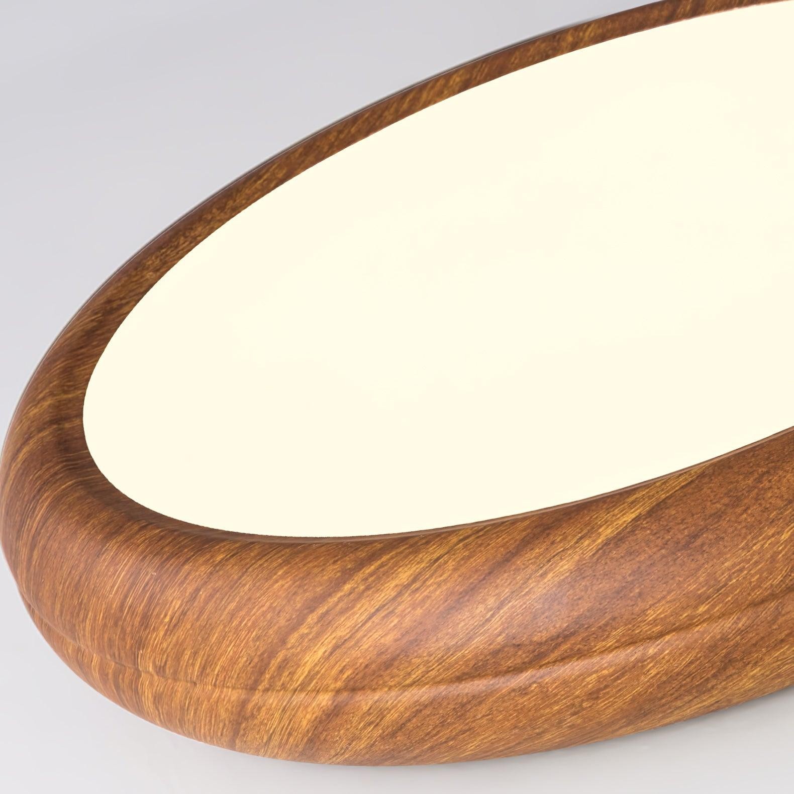 Ronde plafondlamp met houtnerf HL825