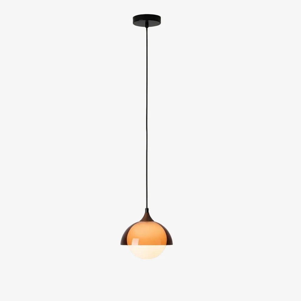 Afterglow Vintage Hanglamp - Retro hanglamp met handgeblazen glazen kap en verstelbaar snoer voor de eetkamer HL2342