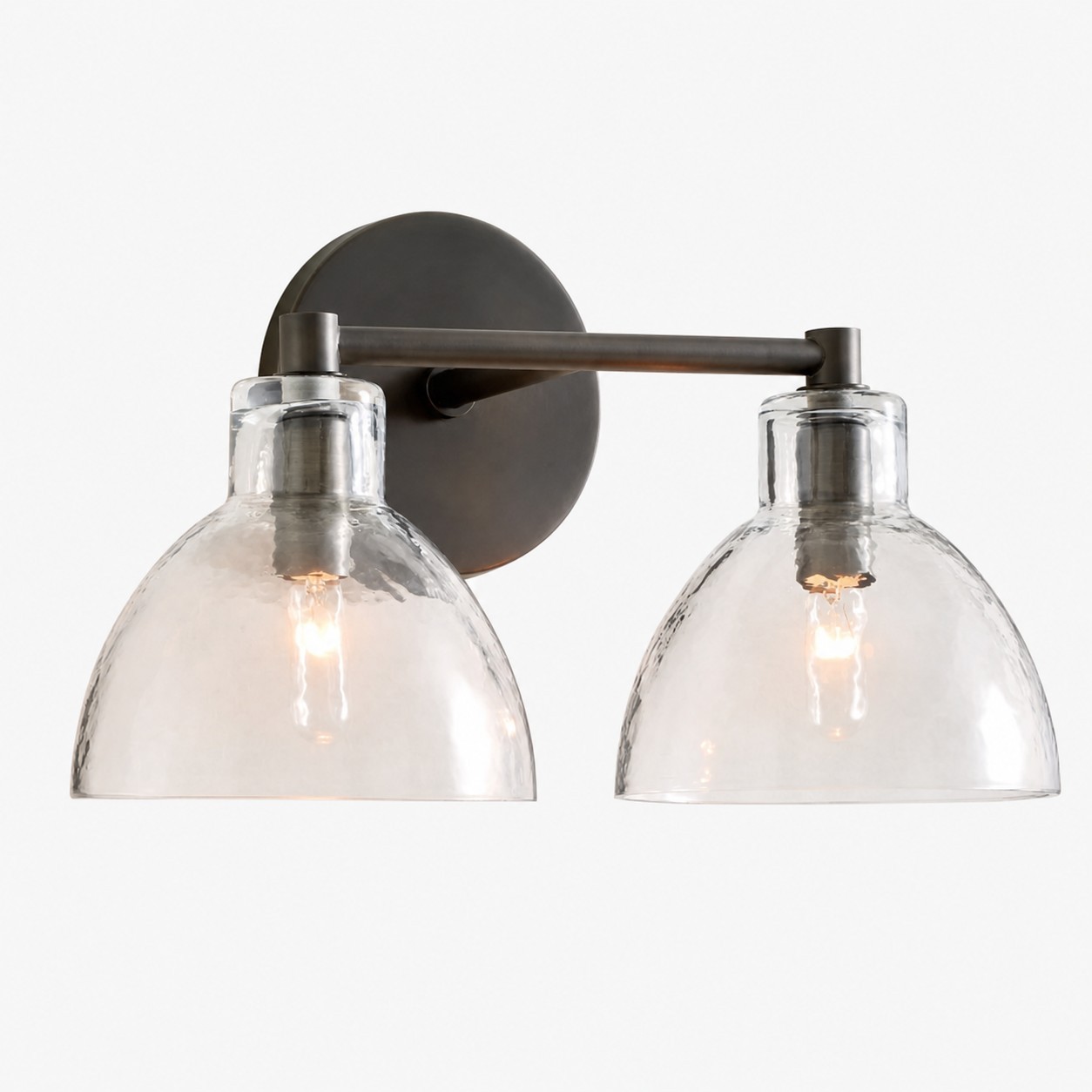 Glavira Gerecycled Glas Dubbele Wandlamp - Binnen Wandverlichting van Messing HL1558