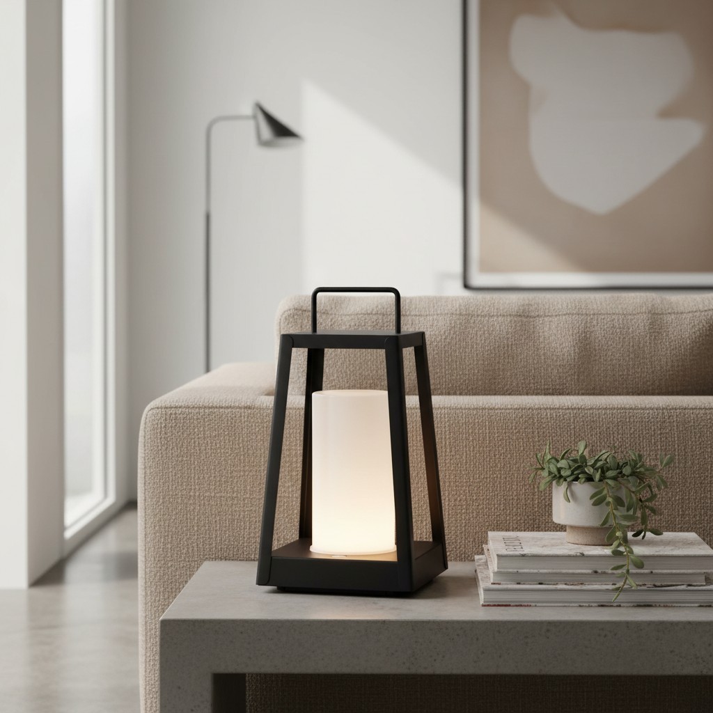 Ambulux draagbare buitenlamp - compacte lantaarn met esthetische uitstraling voor kamperen of dineren HL2189
