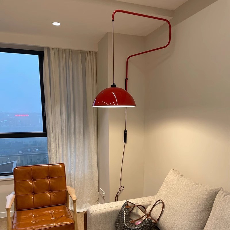 Moderne komvormige opvouwbare intrekbare wandlamp HL169