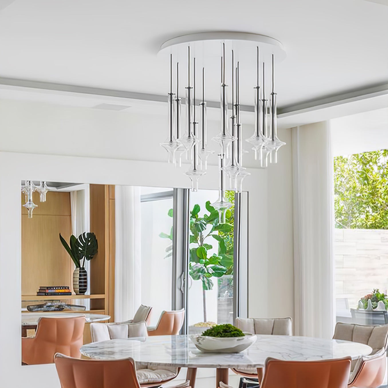 Moderne creatieve glazen buis hanglamp HL827