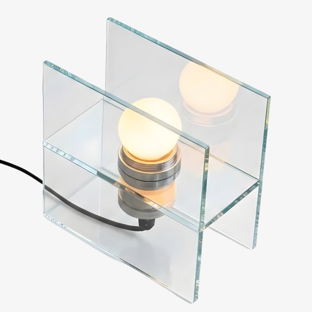 Tafellamp met zonsondergang- en oceaanhorizonmotief - Sfeervolle, moderne decoratieve bureaulamp met kleurverloop voor