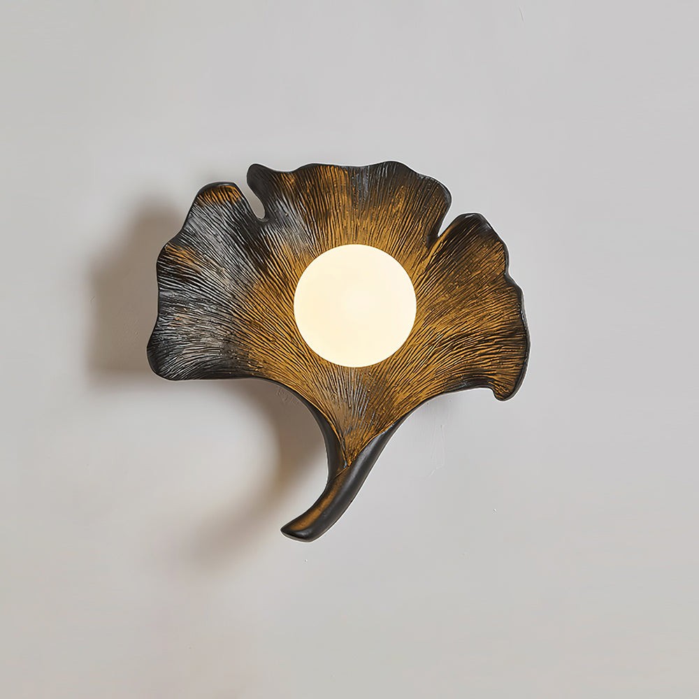 Vintage Ginkgo Blad Hars Wandlamp HL527