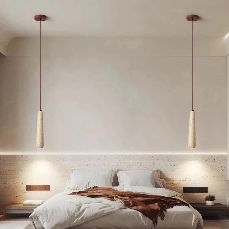Travertin buis hanglamp HL3475