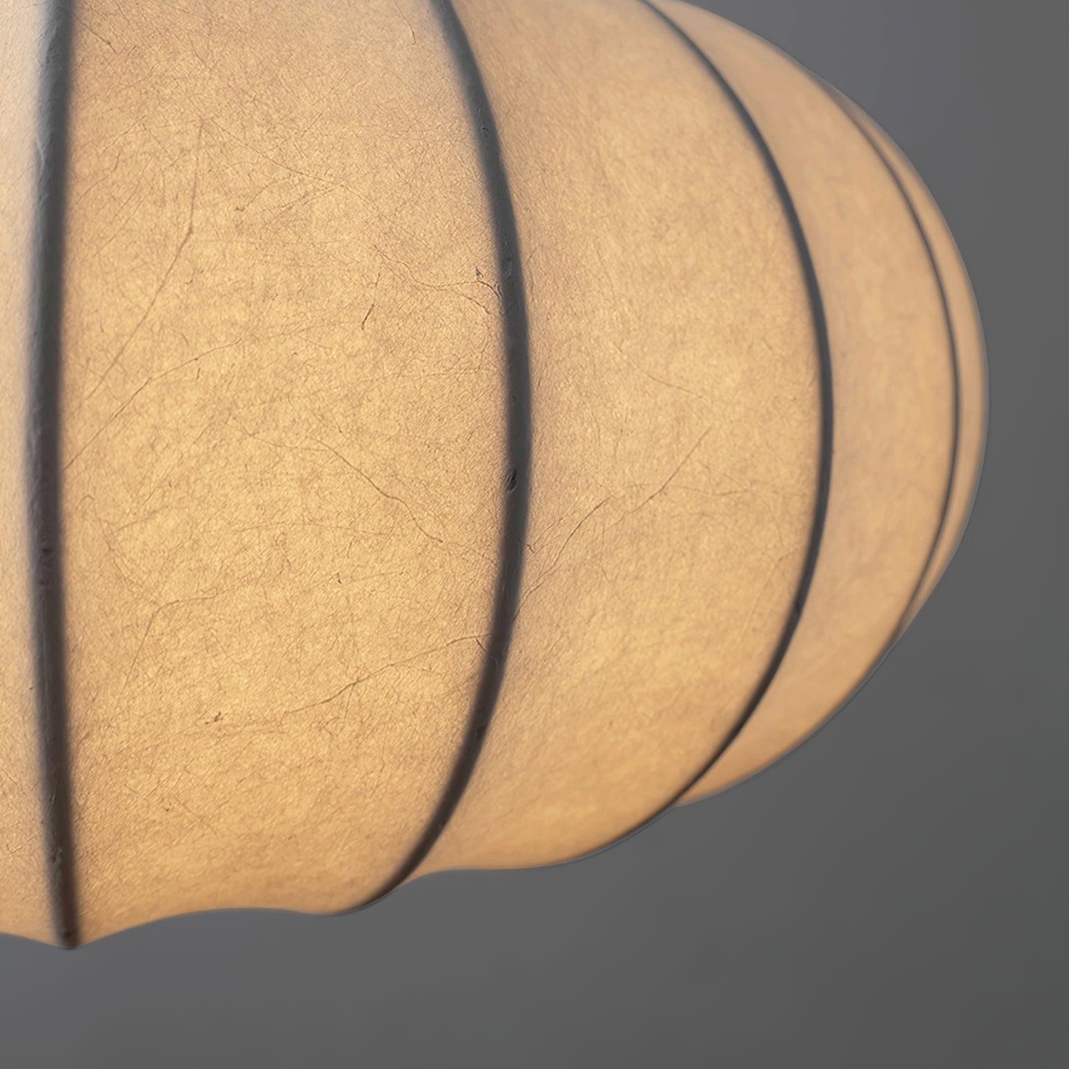 Eenvoudige Wabi-sabi witte lantaarn stoffen hanglamp HL852