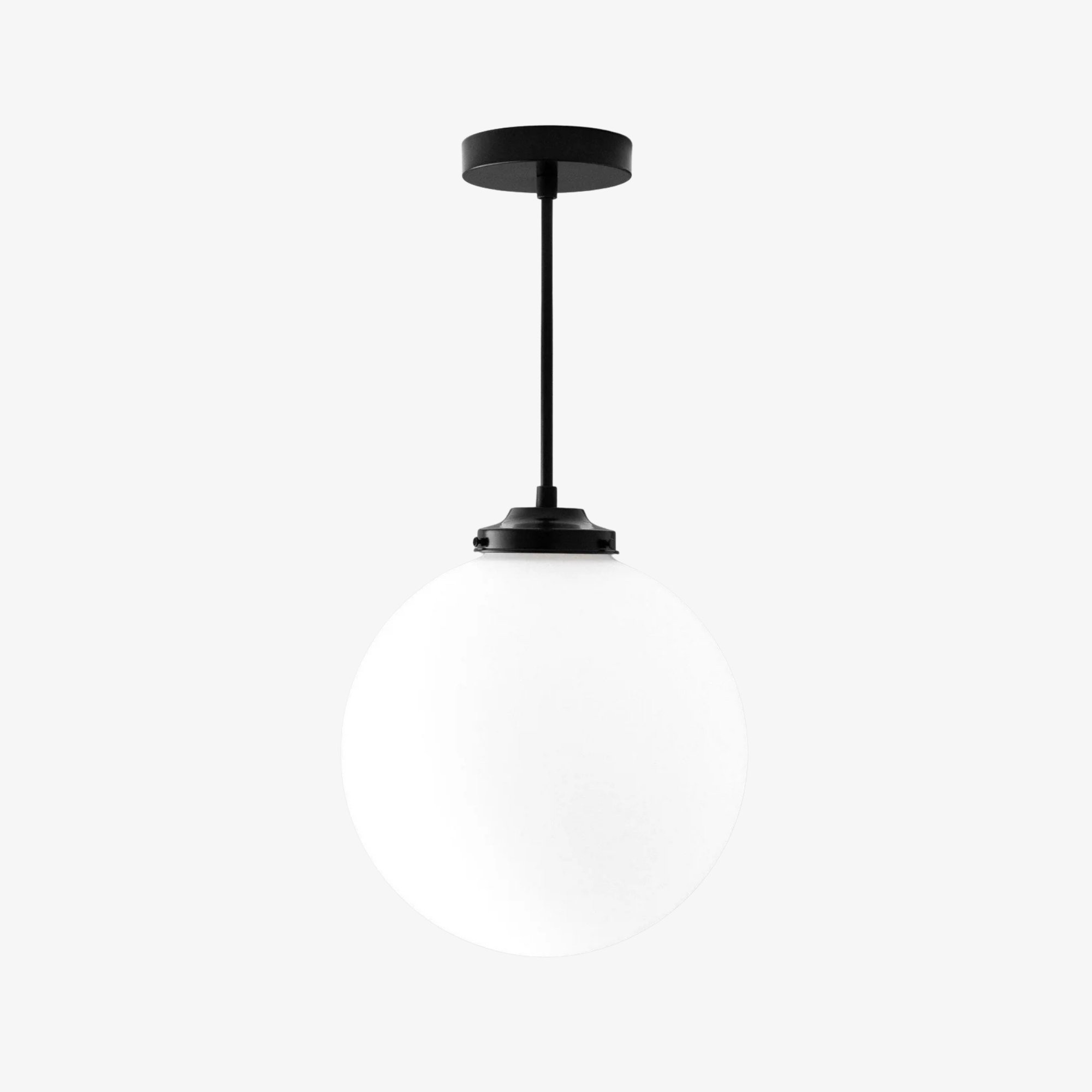Glorica Glass 12 inch bolvormige plafondlamp - Art Deco hanglamp van matglas en plafondlamp HL1724
