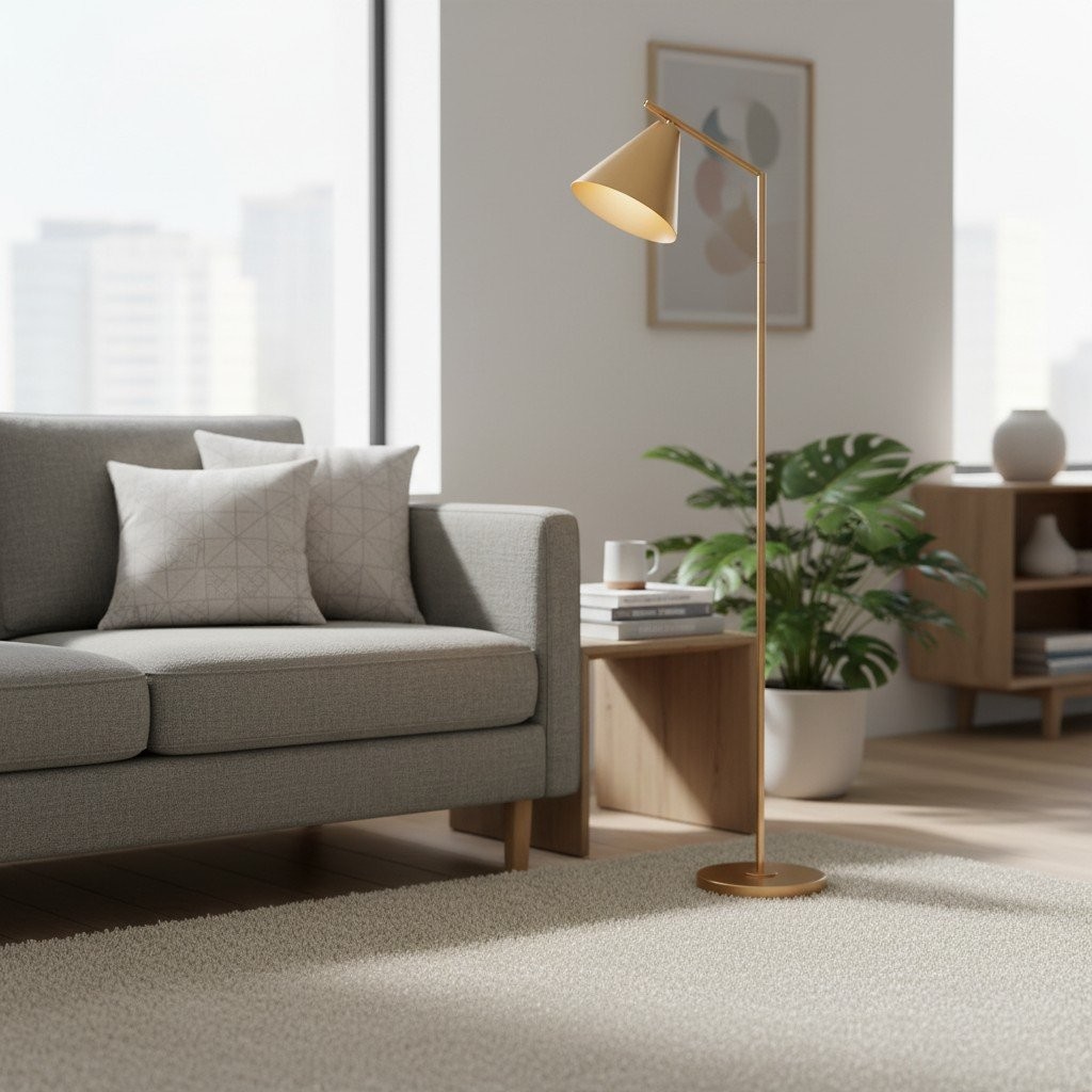 Oricone moderne vloerlamp met verstelbare arm - leeslamp in cape-stijl HL2196